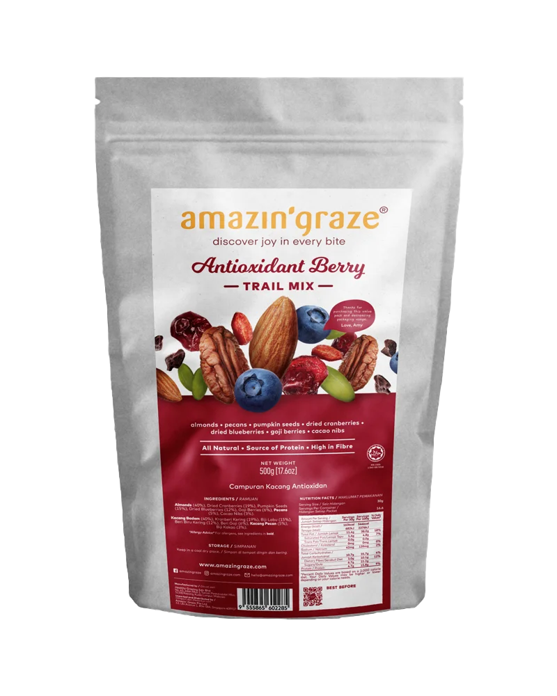 Antioxidant Berry Trail Mix Amazin' Graze Singapore
