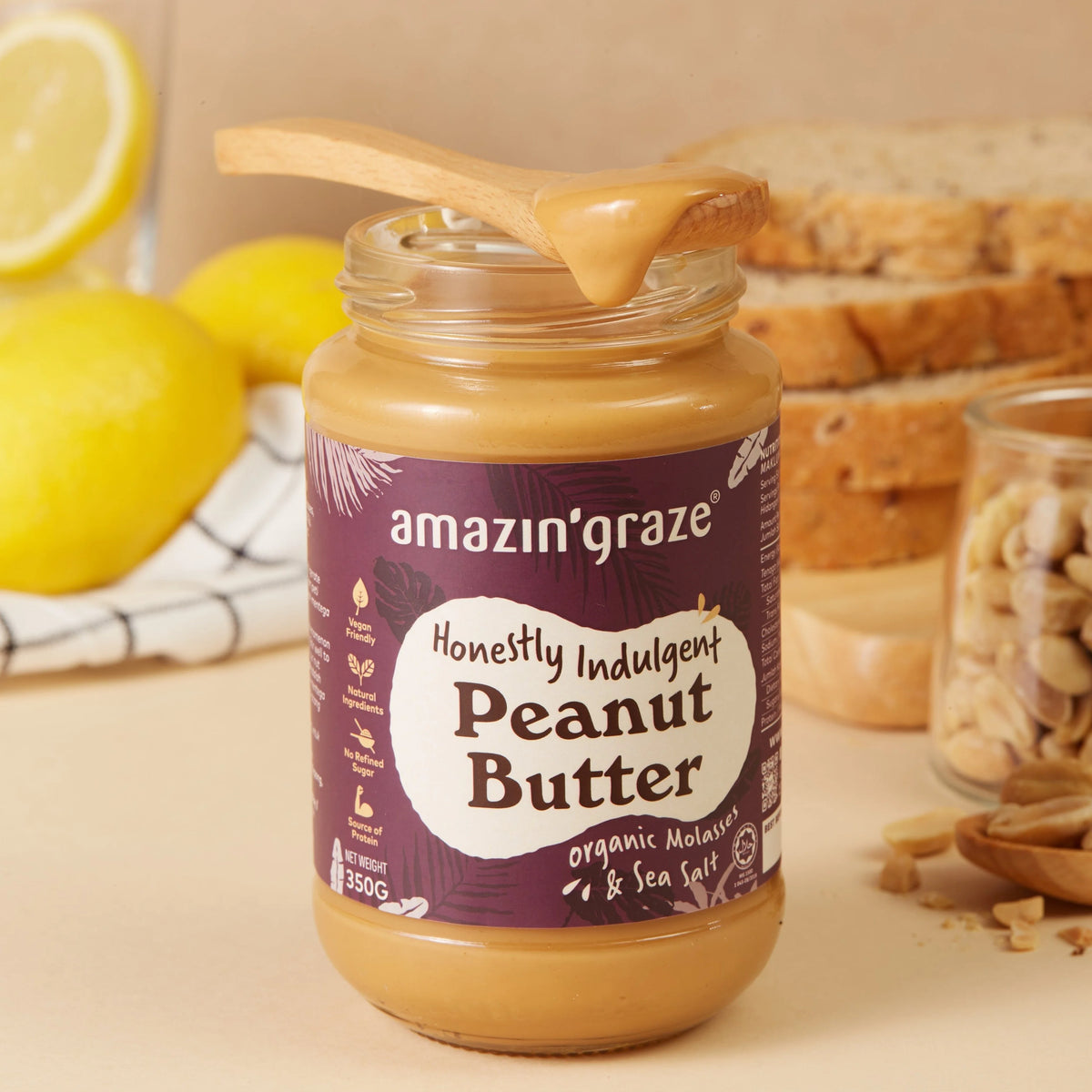 Indulgent Peanut Butter [Lightly Salted] Amazin' Graze Singapore