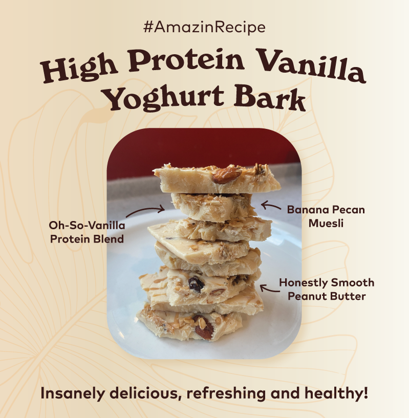 High Protein Vanilla Yoghurt Bark