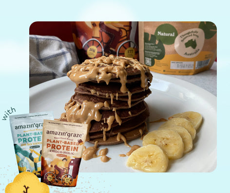 Healthy Protein Pancakes Recipe (ft. Plant-Based Protein)