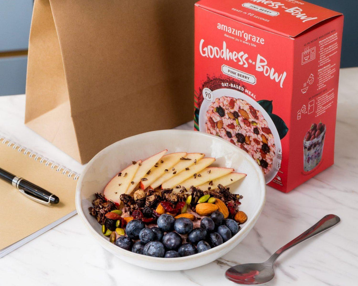 Pink Berry Overnight Oats - Amazin' Graze Singapore