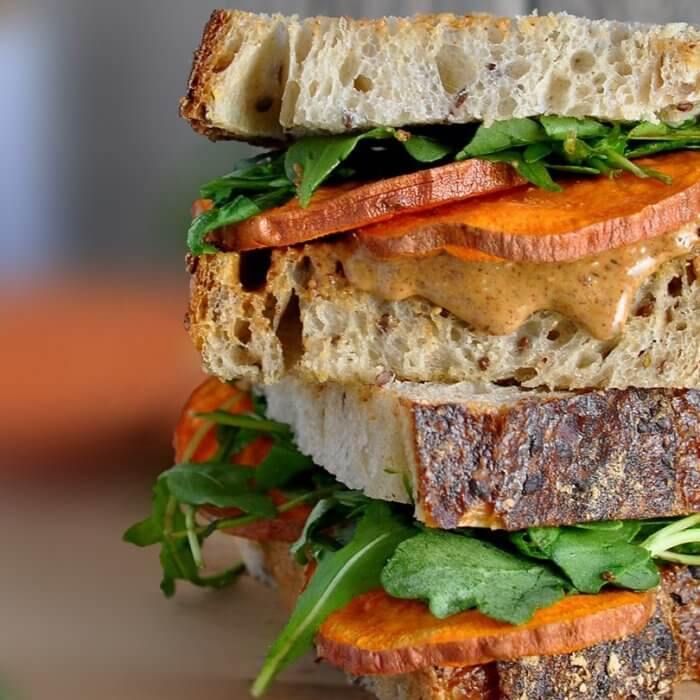 Almond Butter Sweet Potato Sandwich - Amazin' Graze Singapore