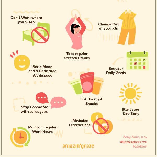 10 Simple Ways to Stay Motivated while Working From Home - Amazin' Graze Singapore