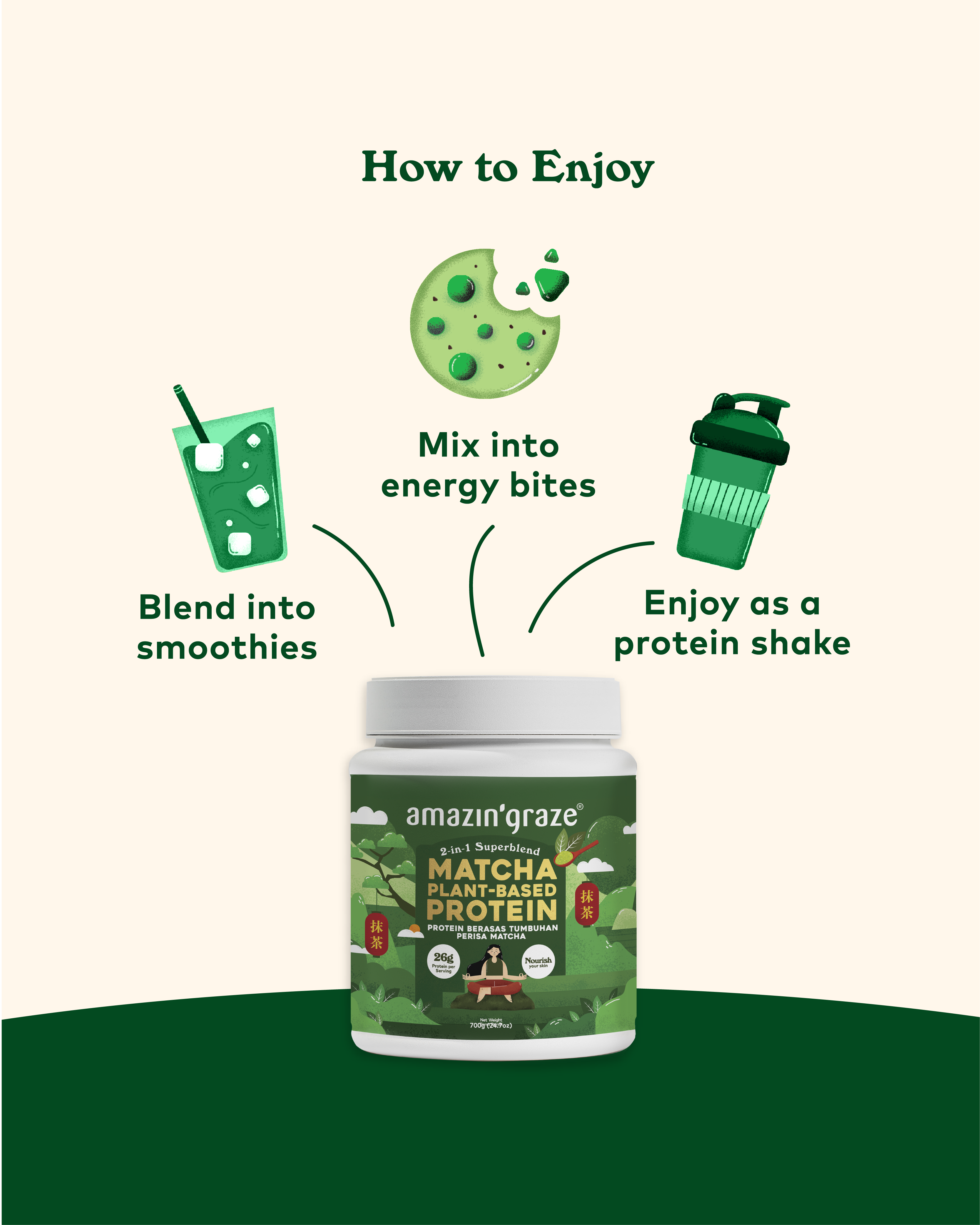 Matcha Protein Blend (700g)