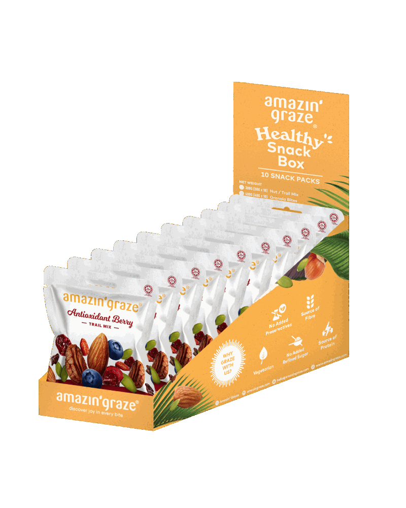 Bundle of 10 Trail Mix Minis (10x30g) Amazin' Graze Singapore