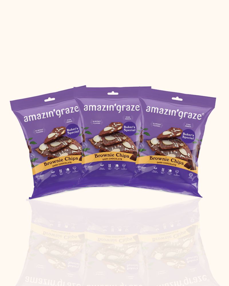 Bundle of 3 Dark Chocolate Brownies Chips 60g