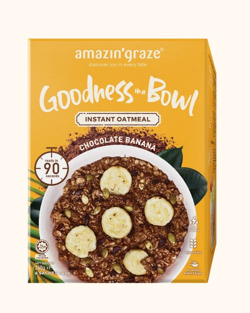 Chocolate Banana Instant Oatmeal