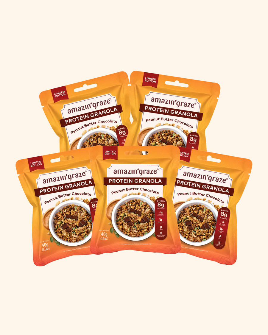 NEW Peanut Butter Protein Granola 40g [Bundle of 5]