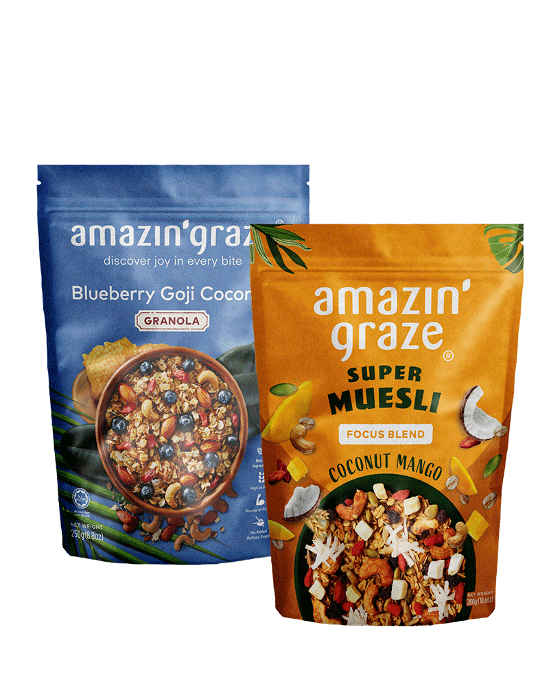 Bundle of 2 Granola & Muesli Amazin' Graze Singapore