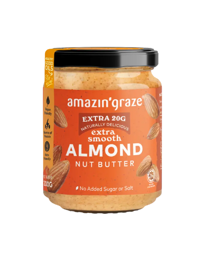 Amazin' Graze Extra Smooth Almond Nut Butter 200g