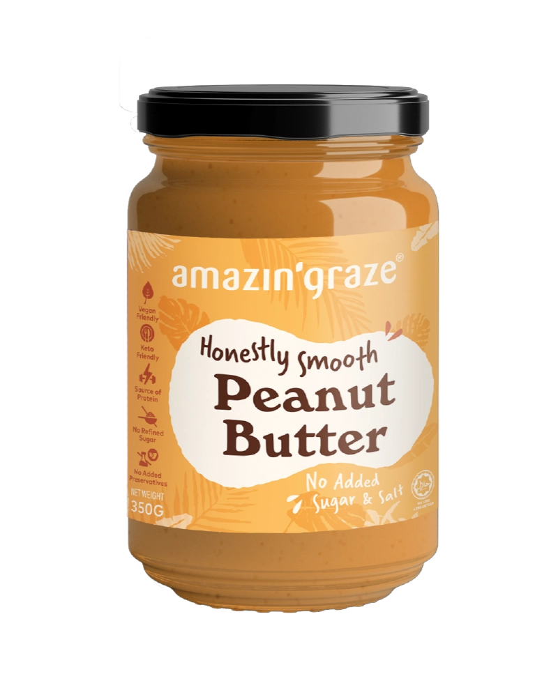 Amazin' Graze Smooth Peanut Butter [Salt & Sugar Free] 350g