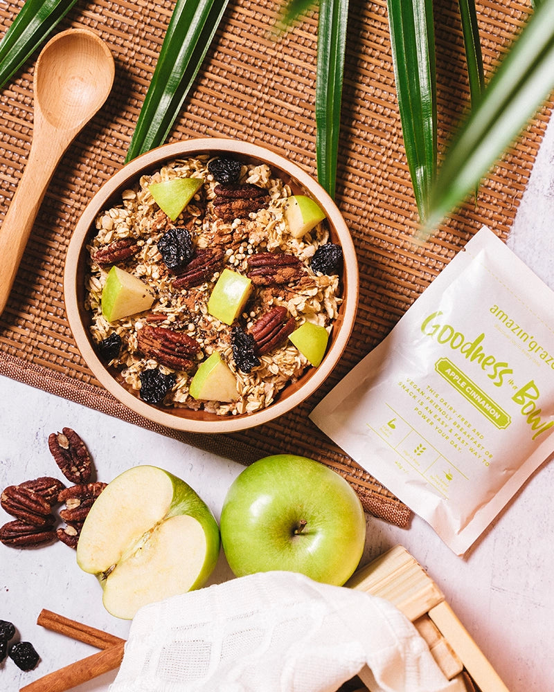 Amazin' Graze Apple Cinnamon Instant Oatmeal 240g Lifestyle