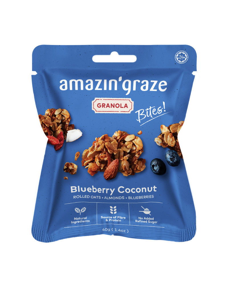 Amazin' Graze Mini Blueberry Coconut Granola Bites 40g