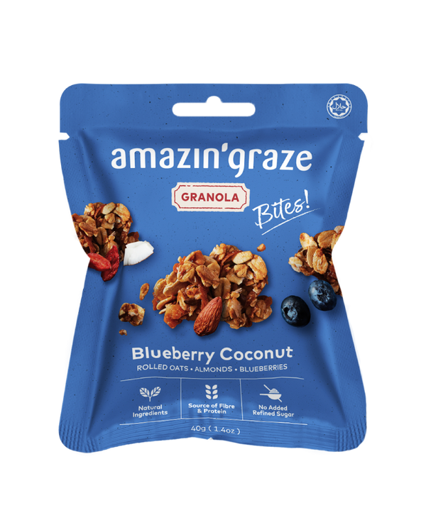 Amazin' Graze Mini Blueberry Coconut Granola Bites 40g
