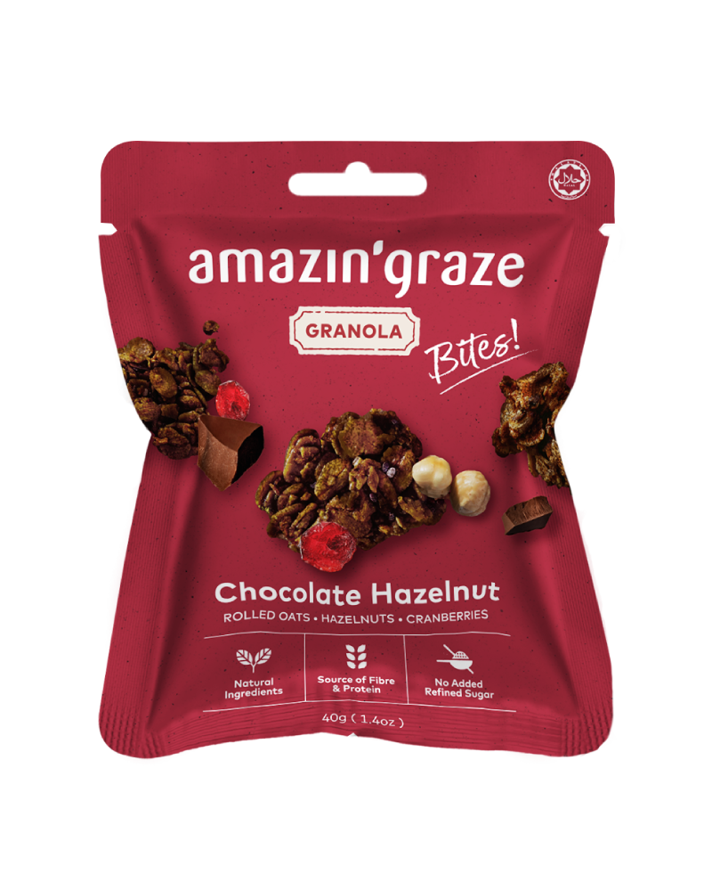 Amazin' Graze Mini Chocolate Hazelnut Granola Bites 40g