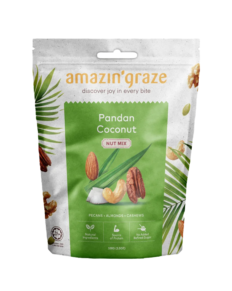 Amazin' Graze Pandan Coconut Nut Mix 100g
