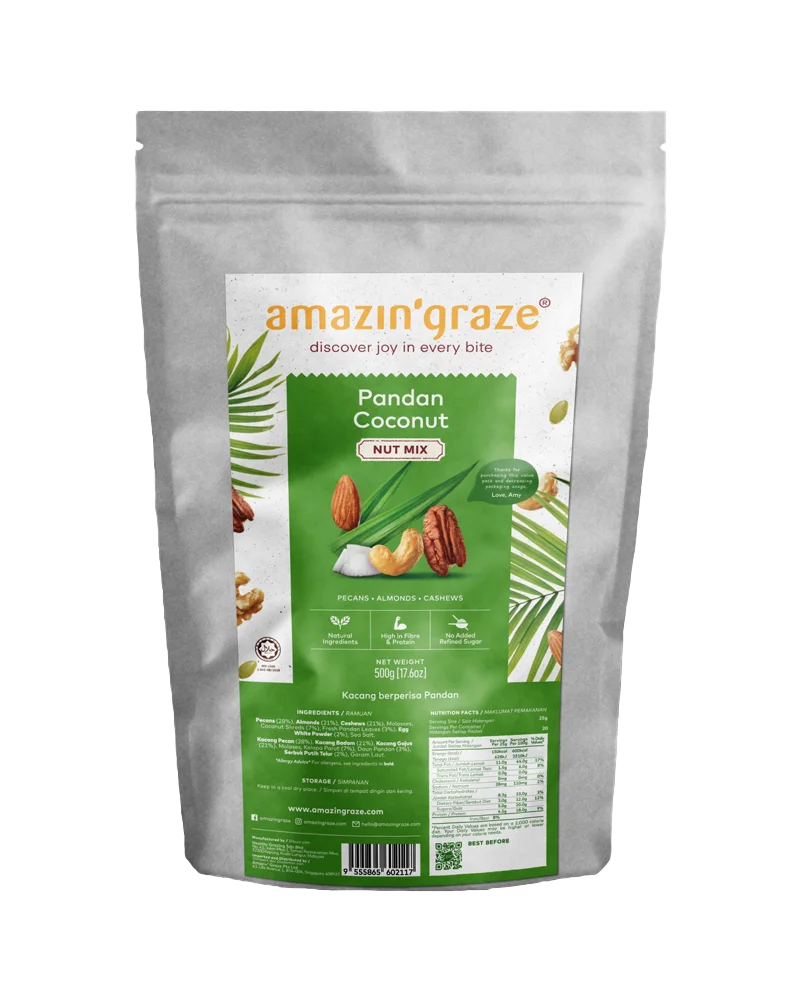 Amazin' Graze Pandan Coconut Nut Mix 500g