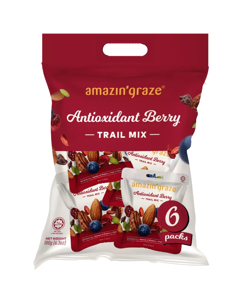 Amazin' Graze Bag of 6 Antioxidant Trail Mix