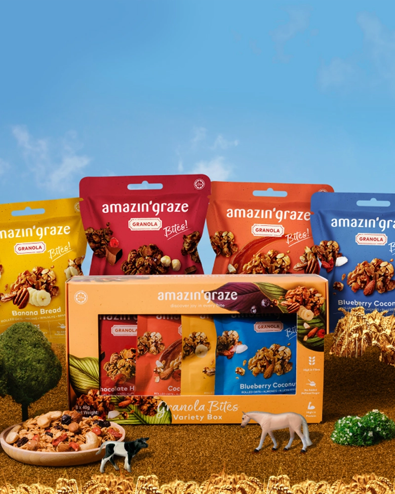 Amazin' Graze Mini Granola and Nut Starter Bundle Commercial