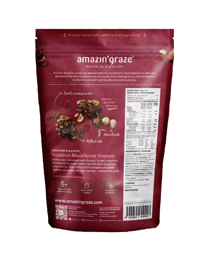 Hazelnut Blackforest Granola packaging