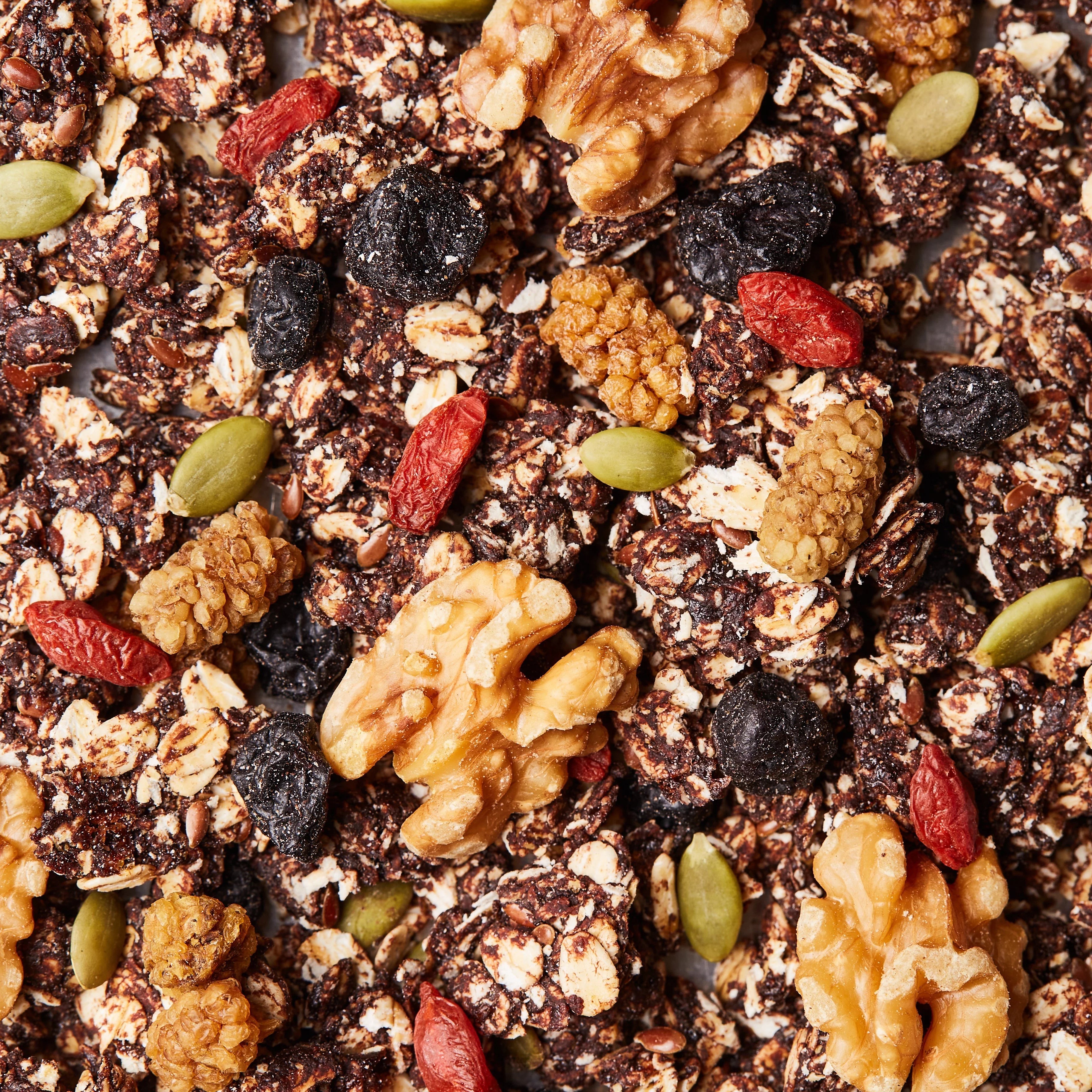 Cacao Berry Granola ingredients