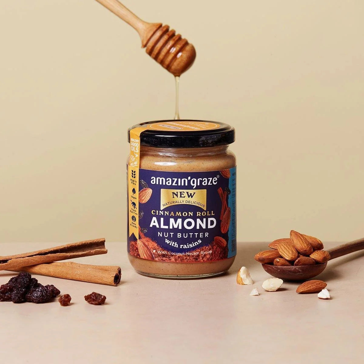 Amazin' Graze Cinnamon Roll Almond Butter